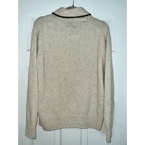 ANAPO lambswool blend - beige/ivory sweater - size L - Picture 2 of 8